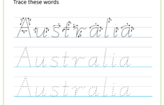 Australian Handwriting Worksheets Victorian Modern Cursive