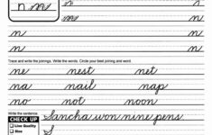 016 Printable Cursive Words Practice Writing Sheets Custom Db excel