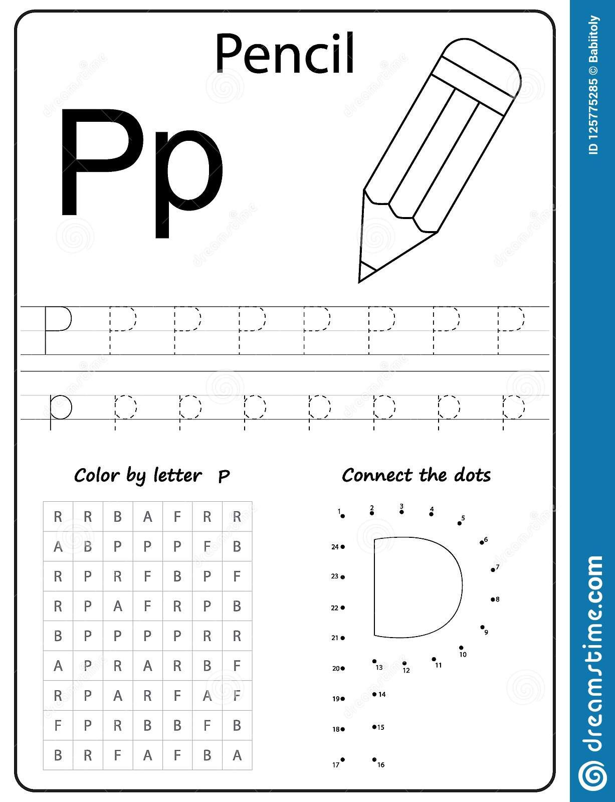 1 Letter P Writing Practice Worksheet Printable Letter P Writing 
