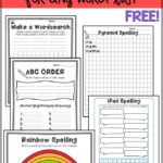 12 FREE EDITABLE Spelling Activities Spelling Word Activities