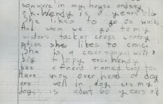 2nd Grade Handwriting Hand Writing