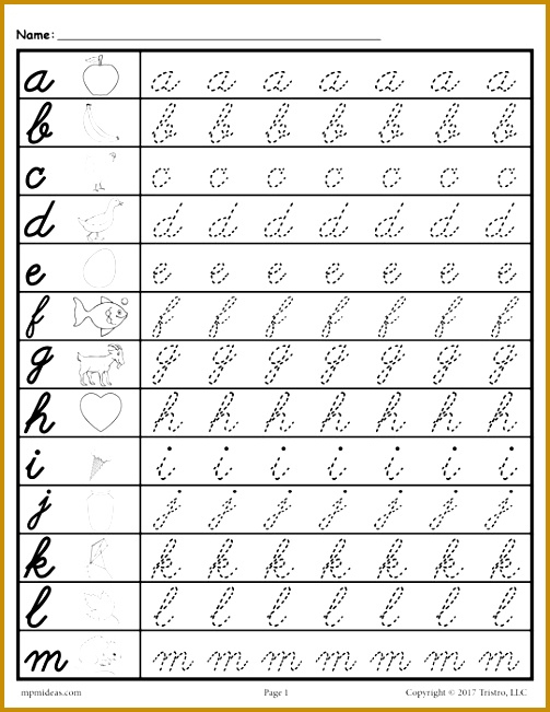 Improving Handwriting Worksheets