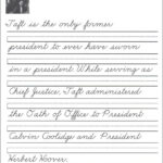 44 United States Presidents Character Writing Worksheets Zaner Bloser