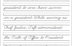 44 United States Presidents Character Writing Worksheets Zaner Bloser