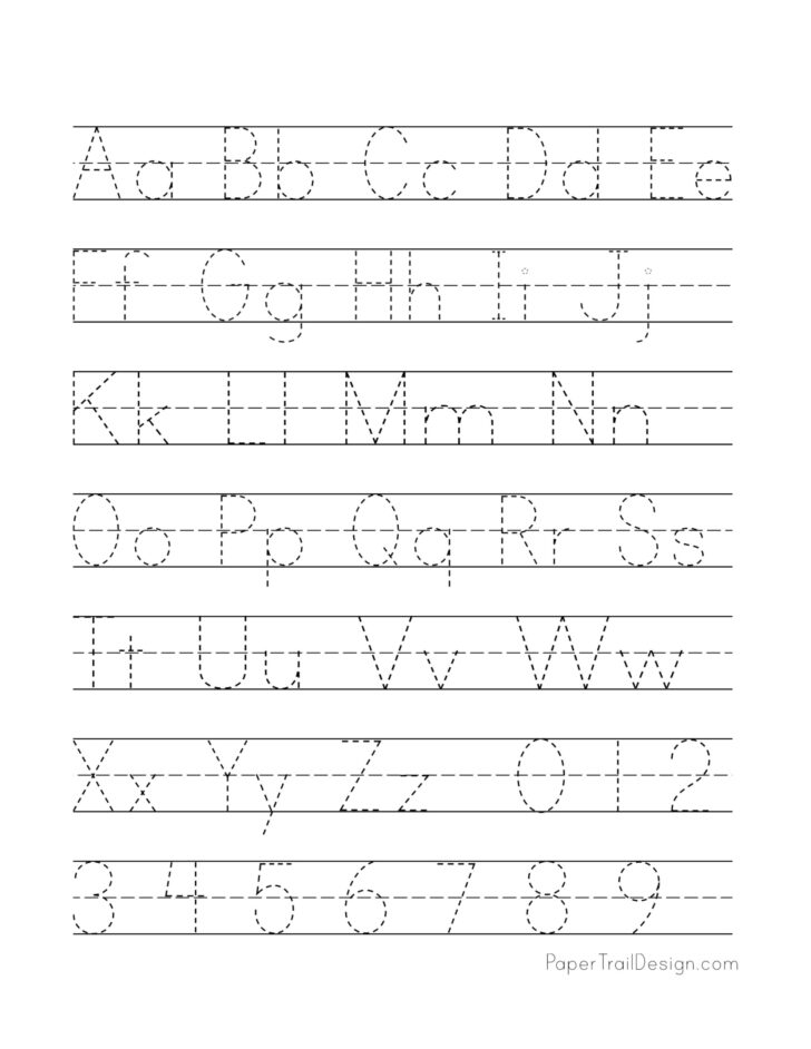 Print Alphabet Handwriting Worksheets