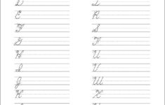 5 Printable Cursive Handwriting Worksheets For Beautiful Penmanship