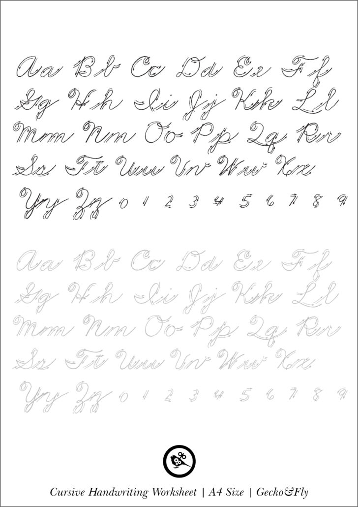 Pretty Handwriting Worksheets