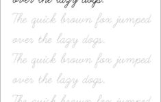 5 Printable Cursive Handwriting Worksheets For Beautiful Penmanship