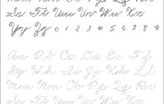 5 Printable Cursive Handwriting Worksheets For Beautiful Penmanship
