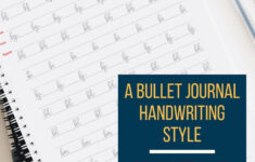 91 Pages GEORGETTE Handwriting Worksheets BULLET JOURNAL Etsy Learn