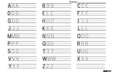 ABCgridCAPS Alphabet Writing Practice Writing Practice Sheets