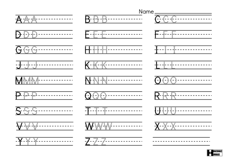 Printable Handwriting Worksheets Alphabet