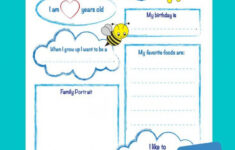 All About Me Report Worksheets 99Worksheets