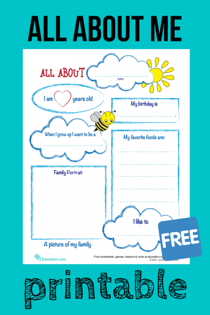 All About Me Report Worksheets 99Worksheets