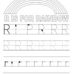 Alphabet Tracer Pages R Rainbow Http Www Kidscp Alphabet Tracer