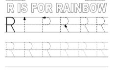 Alphabet Tracer Pages R Rainbow Http www kidscp alphabet tracer