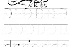 Alphabet Tracing Pages For Kids Exercise Dear Joya Letter D