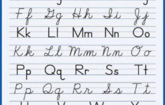 Alphabet Wall Poster Manuscript Cursive Memoria Press