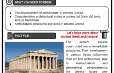 Ancient Greek Architecture Facts Worksheets Developement Of Structure