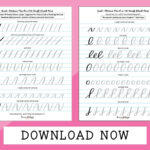 Basic Strokes Worksheets For Small Brush Pens Brush Pen Lettering