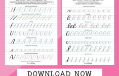 Basic Strokes Worksheets For Small Brush Pens Brush Pen Lettering