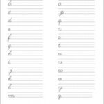 Beautiful Penmanship Handwriting Worksheet Practice Print Printable