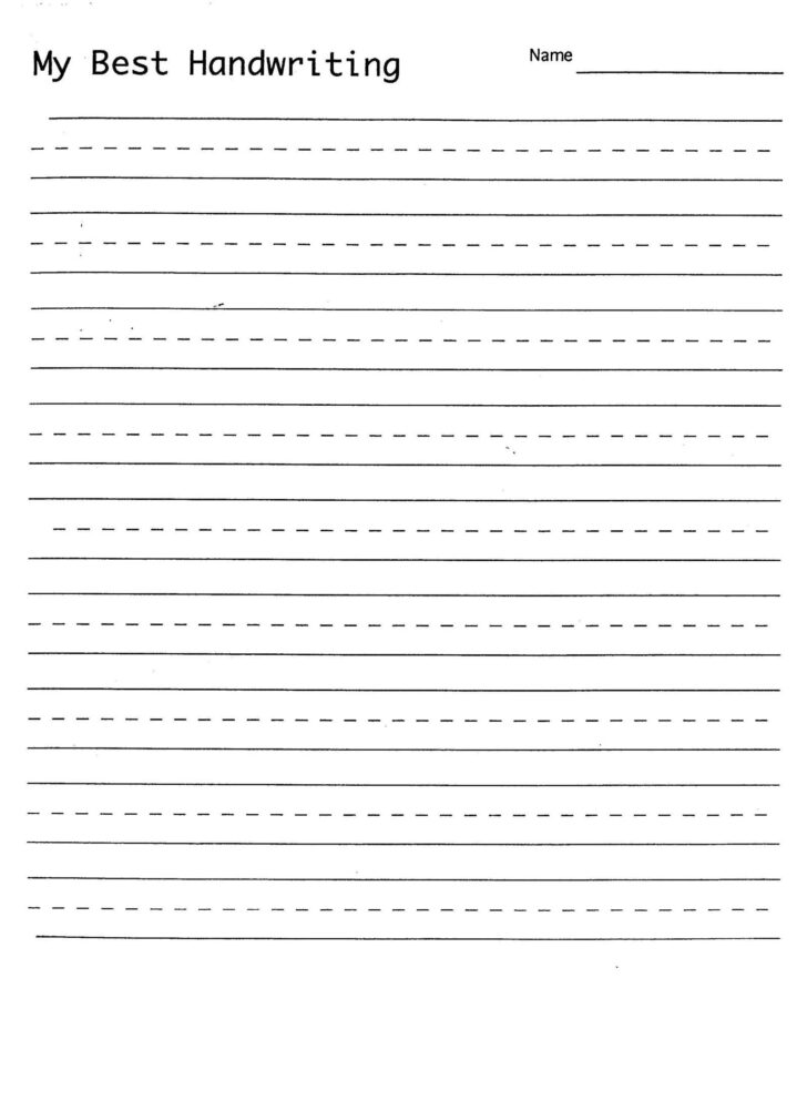 Best Handwriting Worksheets