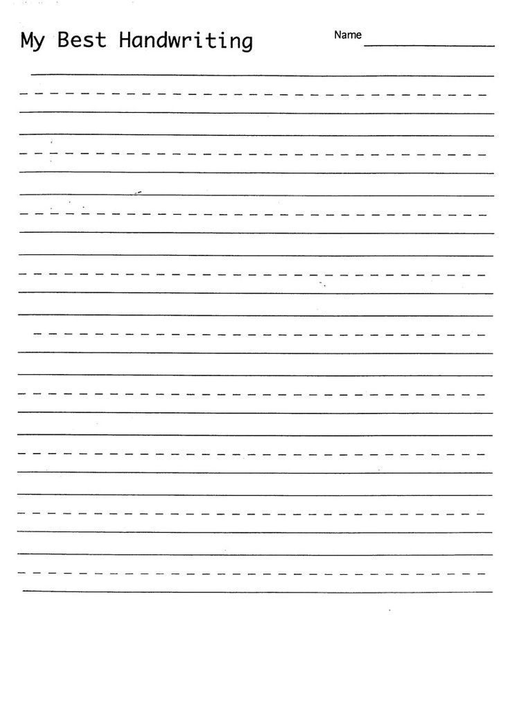 Blank Hand Writing Sheet Free Handwriting Worksheets Writing 