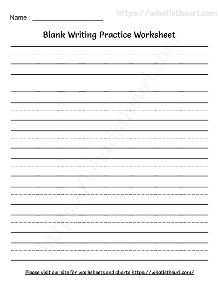 Blank Writing Practice Sheets Printable Handwriting Worksheets Blank Writing Practice Sheets Printable Handwriting Worksheets