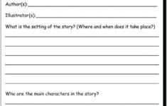 Book Report 3 4 Practice Writing Worksheet For Grade Printable Book