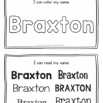 Braxton Name Printables For Handwriting Practice A To Z Teacher