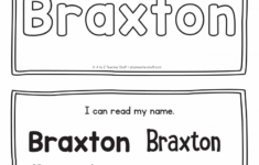 Braxton Name Printables For Handwriting Practice A To Z Teacher