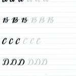 Brush Lettering Alphabet Printable Practice Sheets Hand Lettering