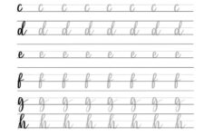 Bullet Journal Modern Calligraphy Brush Lettering Practice Sheets