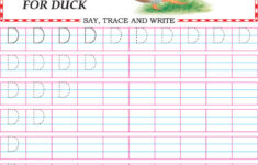 Capital Letter D Practice Worksheet Download Free Capital Letter D