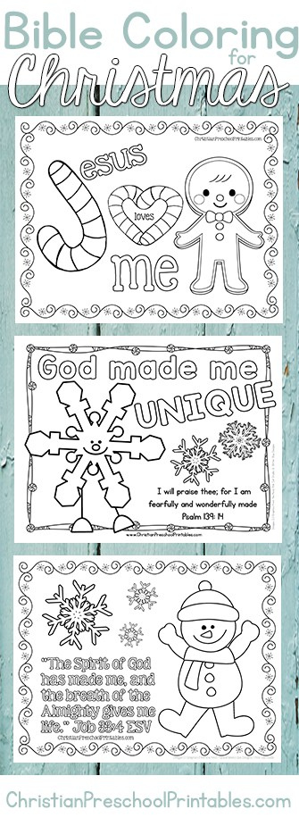 Christmas Bible Coloring Pages Christian Preschool Printables