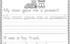 Christmas Handwriting Practice Kindergarten Writing Handwriting