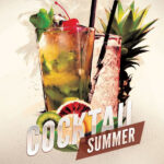 Cocktail Summer Flyer Beverage Poster Party Design Poster Food
