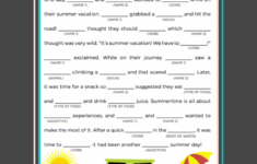 Crazy Story Summer Worksheets 99Worksheets