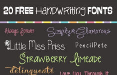 Creative Handwriting Fonts Hand Writing