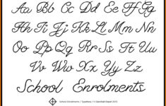 Cursive A z Letters AlphabetWorksheetsFree