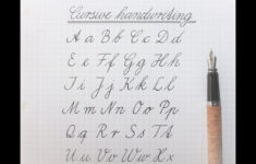 Cursive Alphabet German AlphabetWorksheetsFree