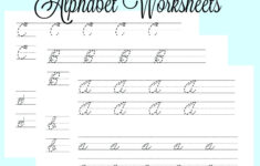 Cursive Alphabet Tracing AlphabetWorksheetsFree