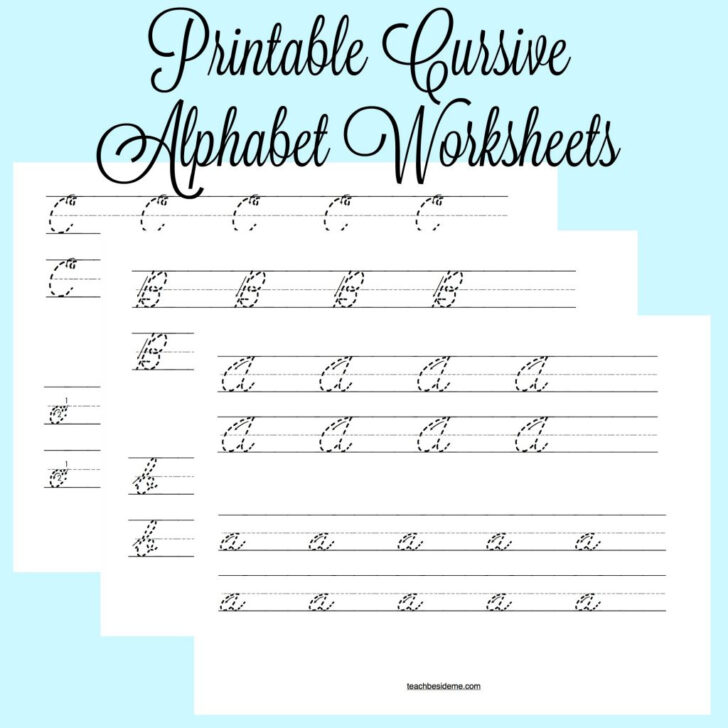 ABC Cursive Handwriting Worksheets