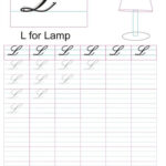 Cursive Captial Letter L Worksheet Learn Handwriting Cursive