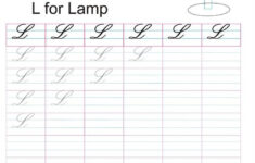 Cursive Captial Letter L Worksheet Learn Handwriting Cursive