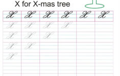Cursive Captial Letter X Worksheet