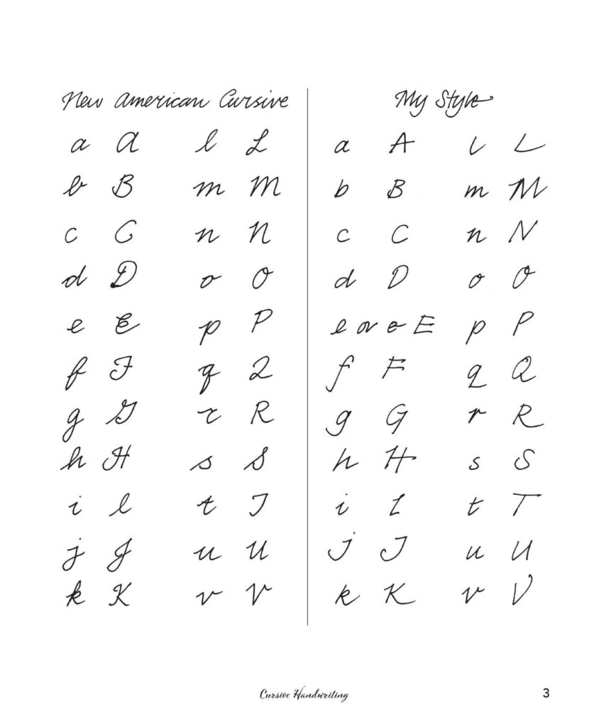 cursive handwriting book for adults