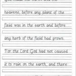 Cursive Handwriting Practice Worksheets Ks2 Download Printable