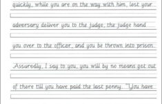 Cursive Handwriting Worksheet Free Cursive Writing Practice Worksheets